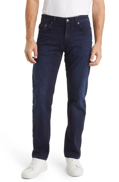 Mavi Jeans Zach Straight Leg Jeans In Blue Black Tonal Williamsburg