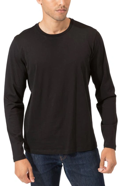 Threads 4 Thought Invincible Long Sleeve Organic Cotton Top In Black