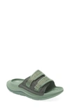 Hoka Ora Luxe Slide Sandal In Thyme / Loden Frost