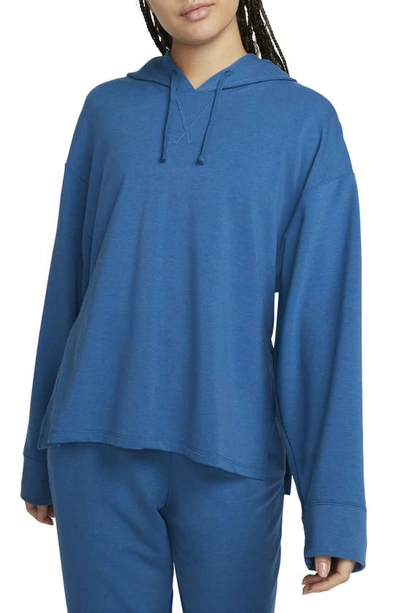 Nike Yoga Dri-fit Hoodie In Blue