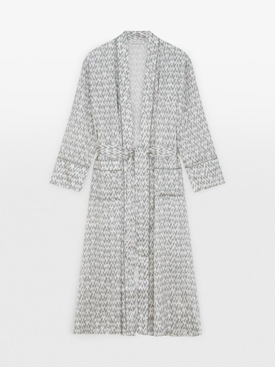 Soho Home Berega Sage Womens Silk Robe