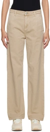 CARHARTT BEIGE PIERCE JEANS