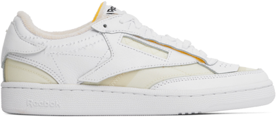 Maison Margiela White Reebok Edition Club C ‘memory Of' Sneakers In T1003