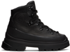 Canada Goose Journey Shell-trimmed Textured-leather Ankle Boots In 61 Black