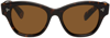 Oliver Peoples Tortoiseshell Eadie Sunglasses In Brown Tortoise/brown Solid