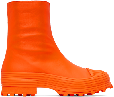 Camperlab Orange Traktori Boots In Bright Orange