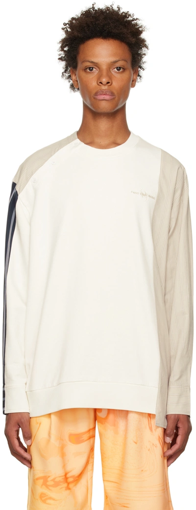 Feng Chen Wang White Paneled Sweatshirt