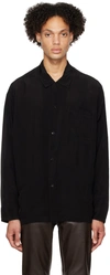 Cmmn Swdn Black Arlo Shirt In Black