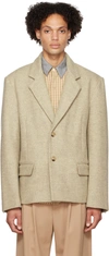 MARYAM NASSIR ZADEH BEIGE BEACON BLAZER