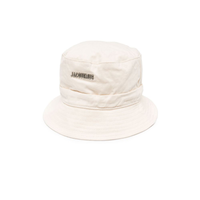Jacquemus Neutral Le Bob Gadjo Bucket Hat In White