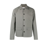 Sage Nation Quilted Shirt Jacket In Grey