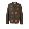 Ymc You Must Create Cottage Wool-blend Jacquard Cardigan In Brown
