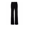 Misbhv Black Velour Monogram Night Trousers In Black