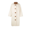 Stand Studio Button-up Faux-fur Coat In White