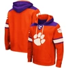 Colosseum Orange Clemson Tigers 2.0 Lace-up Hoodie In Orange