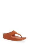 Fitflop Shuv Wedge Flip Flop In Light Tan