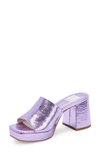 Dolce Vita Marsha Platform Sandal In Electric Violet Crackled
