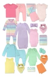 Honest Baby Babies' Happy Days 20-piece Gift Set In Rainbow Pinks