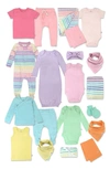 Honest Baby Happy Days 20-piece Gift Set In Rainbow Pinks