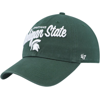 47 '47 GREEN MICHIGAN STATE SPARTANS PHOEBE CLEAN UP ADJUSTABLE HAT