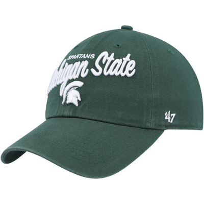 47 ' Green Michigan State Spartans Phoebe Clean Up Adjustable Hat