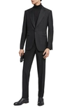 Zegna Smoking En Laine Et Soie Trofeo 600 Noir In Black