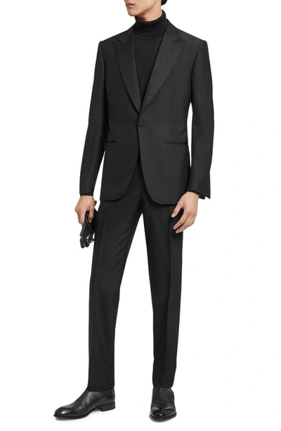 Zegna Silk-wool Trofeo 600 Evening 2-piece Suit In Dk Grystrp