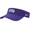 NIKE NIKE TCU HORNED FROGS PURPLE SIDELINE PERFORMANCE VISOR