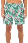 Hurley Cannonball Volley Swim Trunks In Floro Aqua