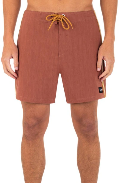 Hurley Phantom Naturals Sessions Board Shorts In Zion Rust