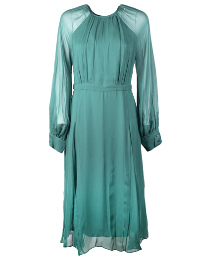 Karl Lagerfeld Ceremony Midi Dress In Evergreen