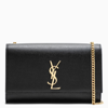 Saint Laurent Kate Small Reversible Suede And Leather Shoulder Bag In Black