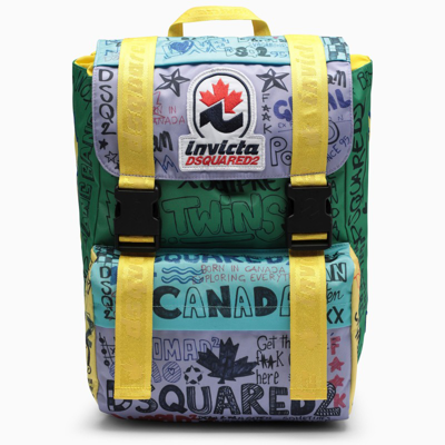 Dsquared2 Invicta Jolly Multicoloured Backpack In Multicolor