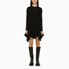 GIVENCHY GIVENCHY | BLACK DRESS WITH RUFFLES,BW21G34ZEE/L_GIV-001_323-XS