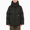 OFF-WHITE BLACK NYLON OVERSIZED DOWN JACKET,OMED045F22FAB001/L_OFFW-1001_323-XS