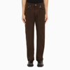 Represent Brown Stretch Cotton Jeans In Brown