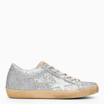 Golden Goose Silver Super-star Trainer In Metal