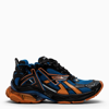 Balenciaga Sneakers Runner Fabric Orange In Blue
