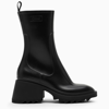 Chloé Back Loop Square Toe Boots With 50mm Heel In Black