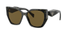 Prada Woman Sunglass Pr 19zs In Dark Brown
