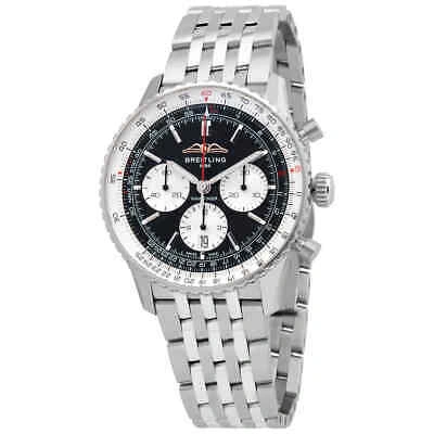 Pre-owned Breitling Navitimer Chronograph Automatic Chronometer Black Dial Men's Watch