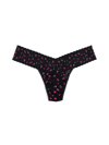 Hanky Panky Xdye Low-rise Leopard-print Lace Thong In Black