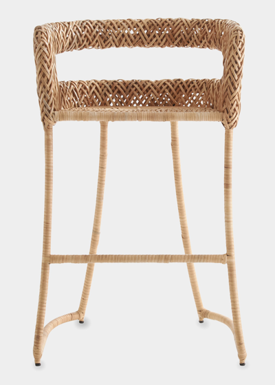 Arteriors Macon Rattan Bar Stool 27.5"