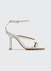 Bottega Veneta Multi Strap Stretch High-heel Sandals In Gladiol