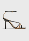 Bottega Veneta Stretch Leather Sandals In Black