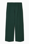 Cos Pleated Elasticated Trousers In Green