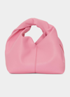 Jw Anderson Twister Calf Leather Hobo Bag In Pink