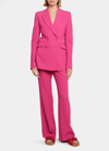 Gabriela Hearst Stephanie Tailored Wool Blazer In Fuchsia
