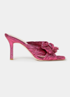 LOEFFLER RANDALL CLAUDIA PLEATED BOW MULE SANDALS