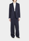 OFFICINE GENERALE NEW SOPHIE STRAIGHT PINSTRIPE TROUSERS